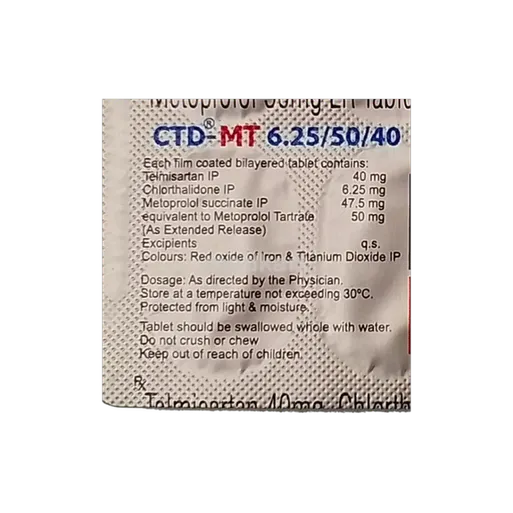 ctd mt 6.25/50/40mg tablet 10's